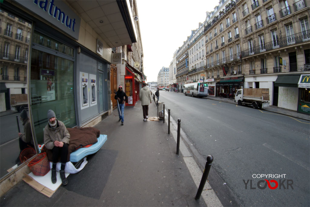 France; Paris; vivant dans la rue; sans abri