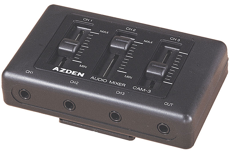Azden Cam-3 Mini 3 Channel Microphone Mixer